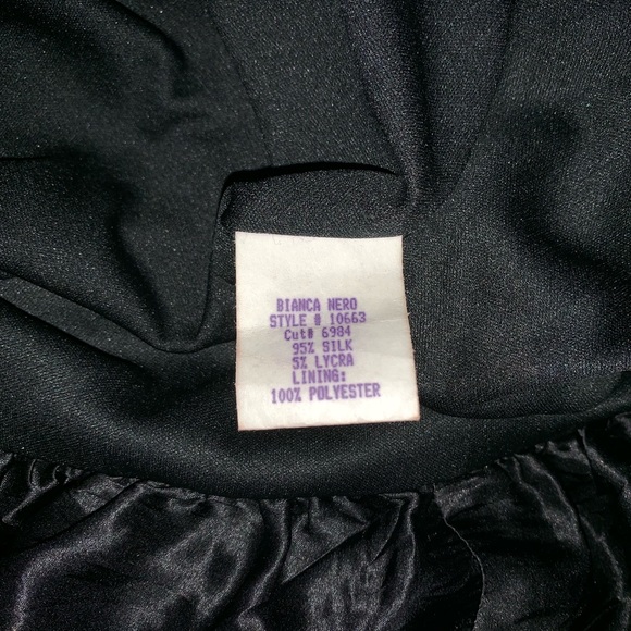 Maria Bianca Nero Black sm strapless dress floral - Picture 8 of 8